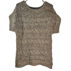 Express Women's Mohair Blend Knit Sweater Brown Copper Metallic Dolman Sleeve Sm